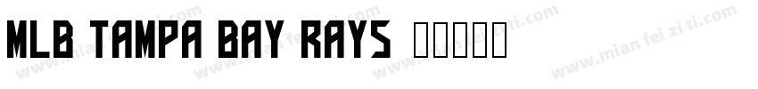 MLB Tampa Bay Rays字体转换